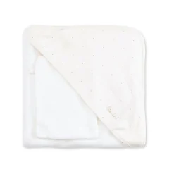 Badcape Bamboo 90X90Cm Choux Small Dot Print Ecru