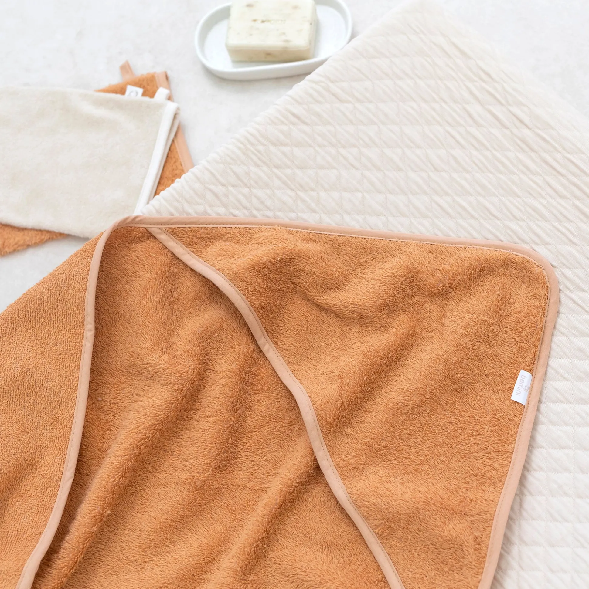 Badcape Terry 75X75Cm Bemini Biscuit