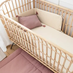 Bed En Park Omrander Pady Quilted Jersey 30X180Cm Quilt Cream