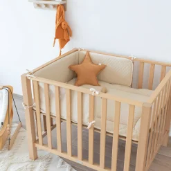 Bed En Park Omrander Pady Quilted Jersey 30X180Cm Quilt Cream