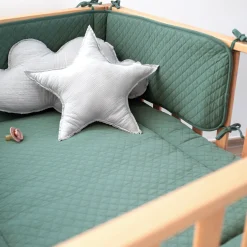 Bed En Park Omrander Pady Quilted Jersey 30X180Cm Quilt Green