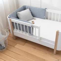 Bed En Park Omrander Pady Quilted Jersey 30X180Cm Quilt Stone