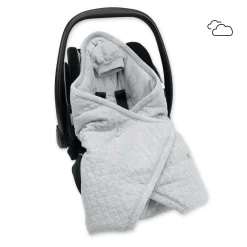 Biside Pady Quilted + Jersey 0-12M Quilt Mix Grey