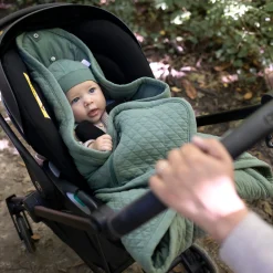 Biside Pady Quilted + Jersey 0-12M Quilt Green