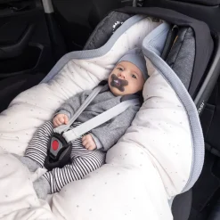 Biside Pady Waffle + Jersey Bio 0-12M Wafle Stone