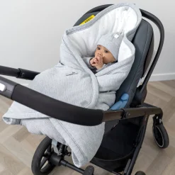 Biside Pady Waffle + Jersey Bio 0-12M Wafle Mix Grey