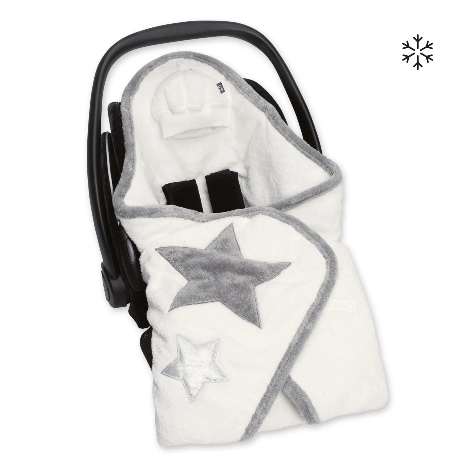 Biside Softy + Softy 0-12M Stary Little Stars Printlittle Stars Print Ecru