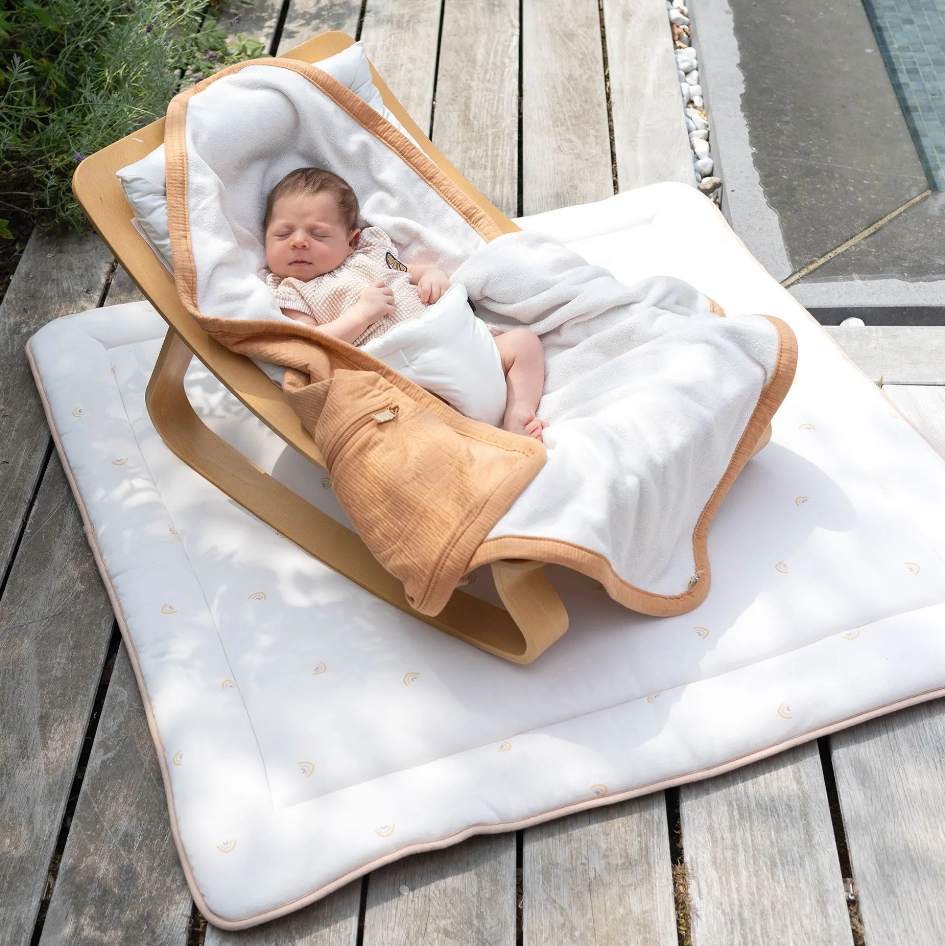 Biside Tetra Jersey + Terry 0-12M Cadum Biscuit