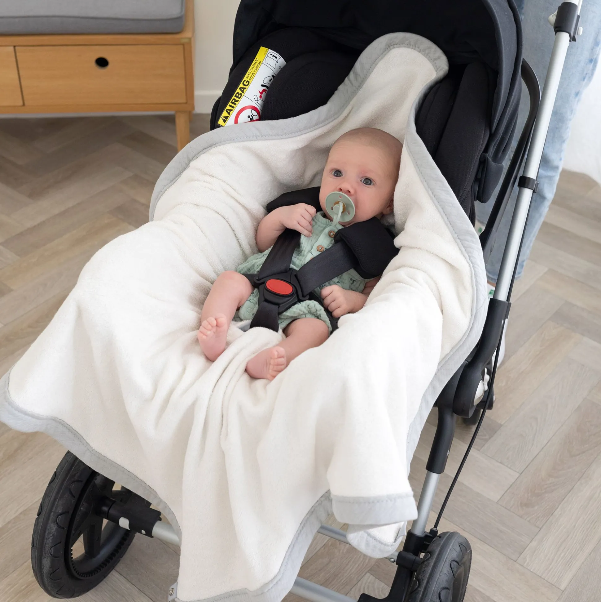 Biside Tetra Jersey + Terry 0-12M Cadum Grizou