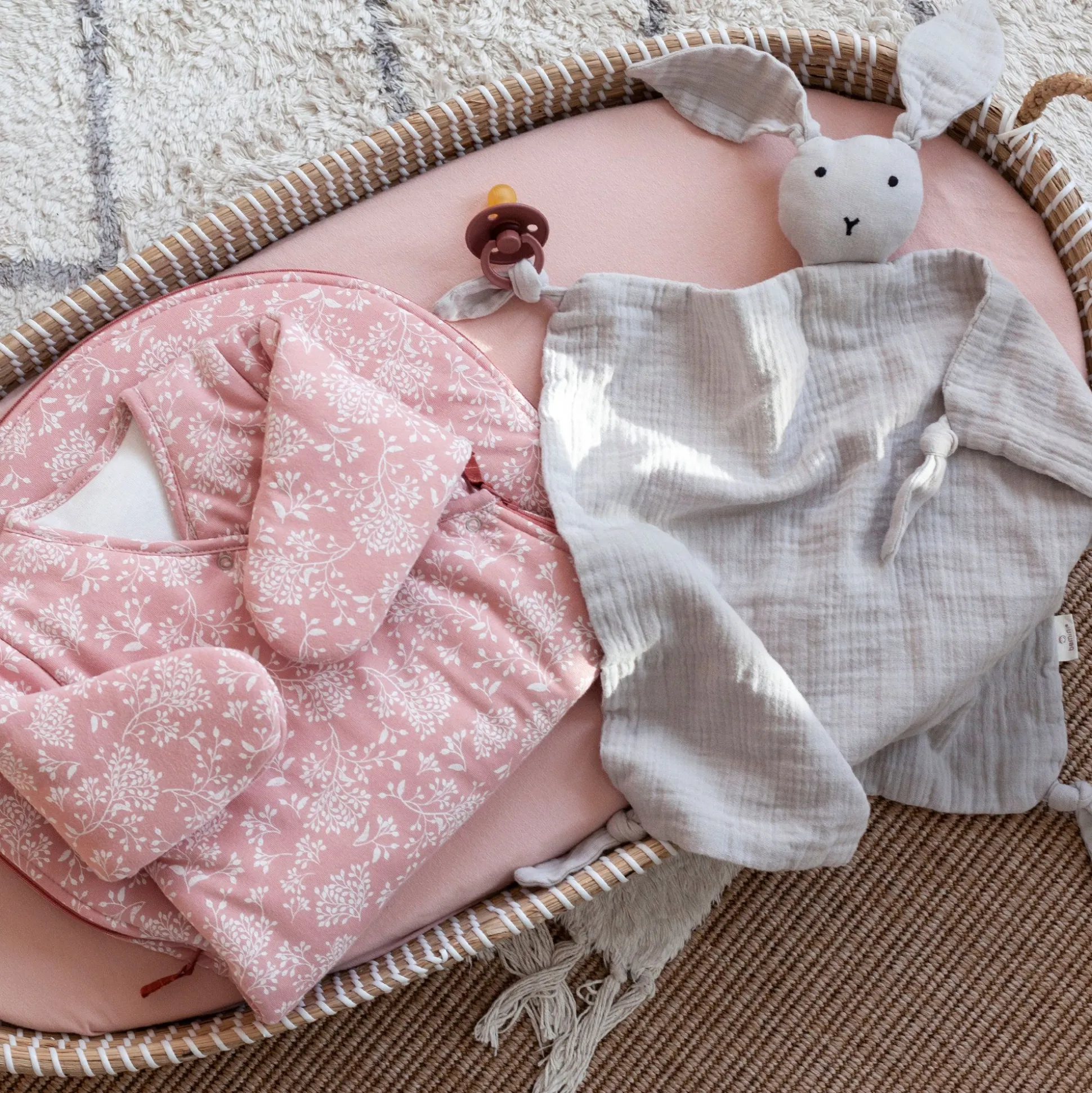 Bunny Katoen Mousseline 40X40 Cm Bunny Plum