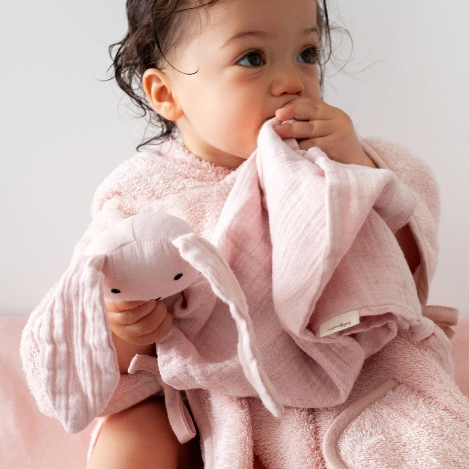 Bunny Katoen Mousseline 40X40 Cm Bunny Blush