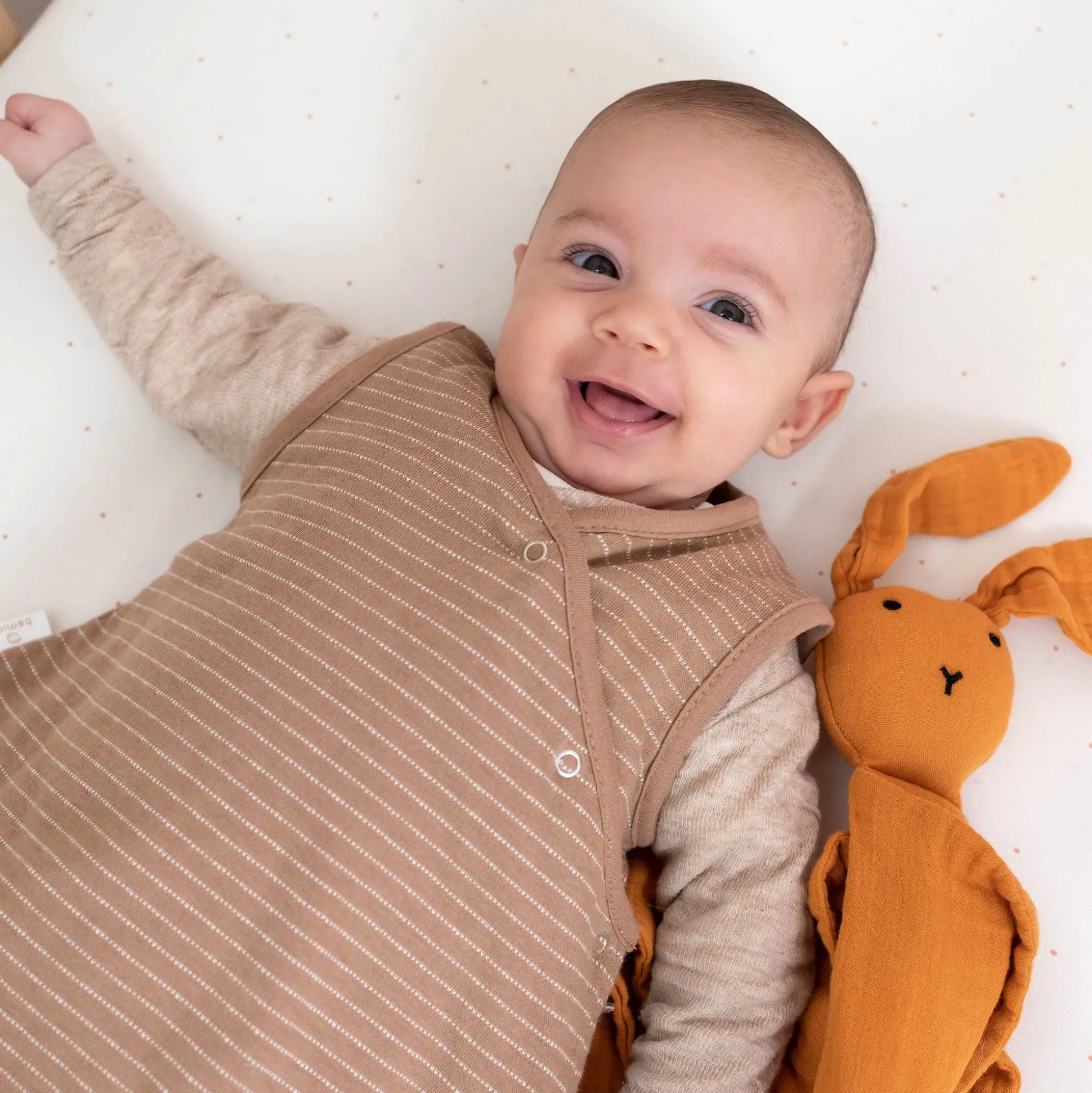 Bunny Katoen Mousseline 40X40 Cm Bunny Pumpkin