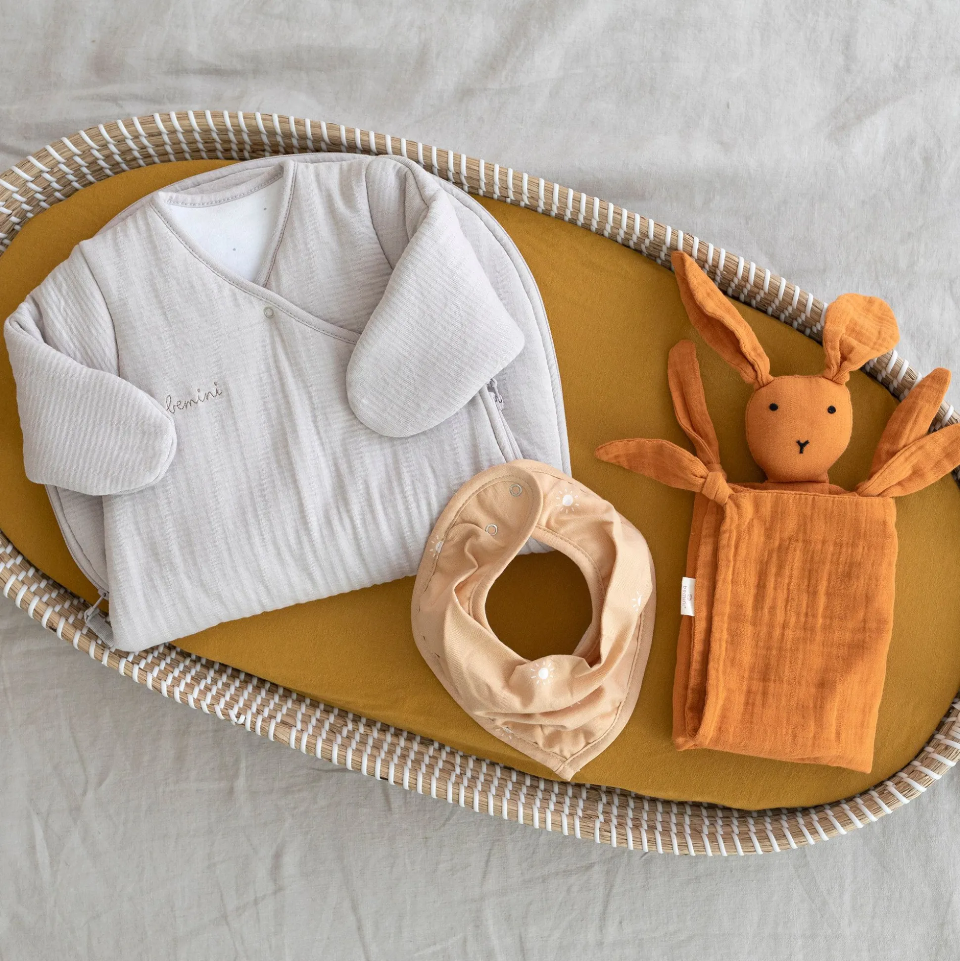 Bunny Katoen Mousseline 40X40 Cm Bunny Pumpkin