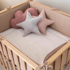 Combo Legger En Omrander Pady Waffle Bio + Jersey Bio 75X95Cm Wafle Natural