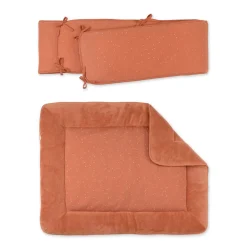 Combo Legger En Omrander Pady Jersey + Bamboe 75X95Cm Oupss Mini Print Caramel