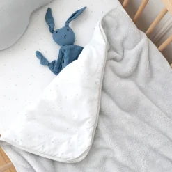 Deken Pady Jersey + Softy 75X100Cm Stary Little Stars Print Plum Tog 3