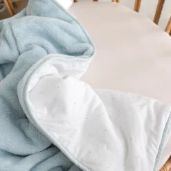 Deken Pady Jersey + Softy 75X100Cm Choux Blauw Grijs Tog 3