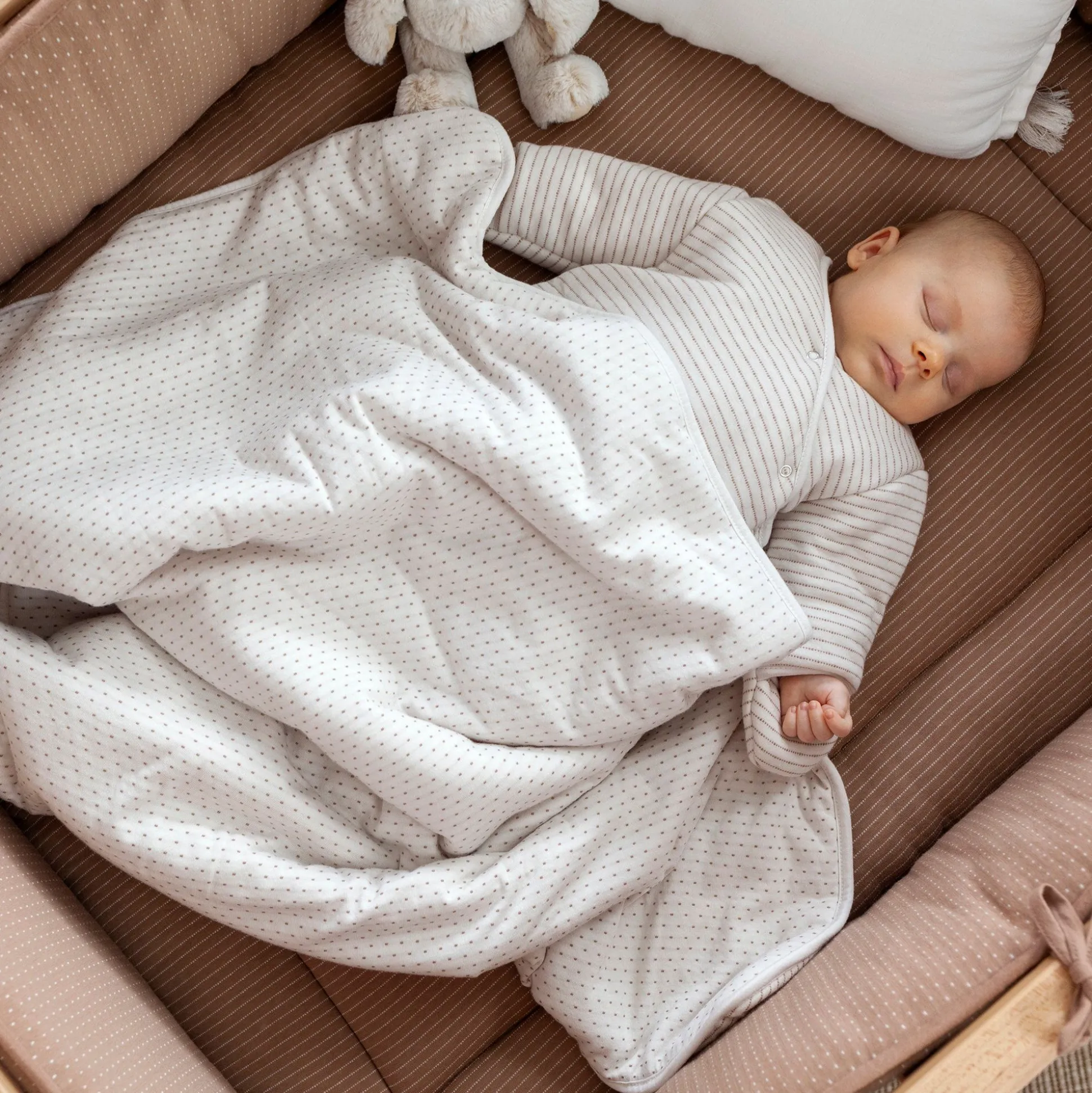 Deken Pady Twin Jersey + Twin Jersey 75X100Cm Dunes Stripe Grege Tog 3