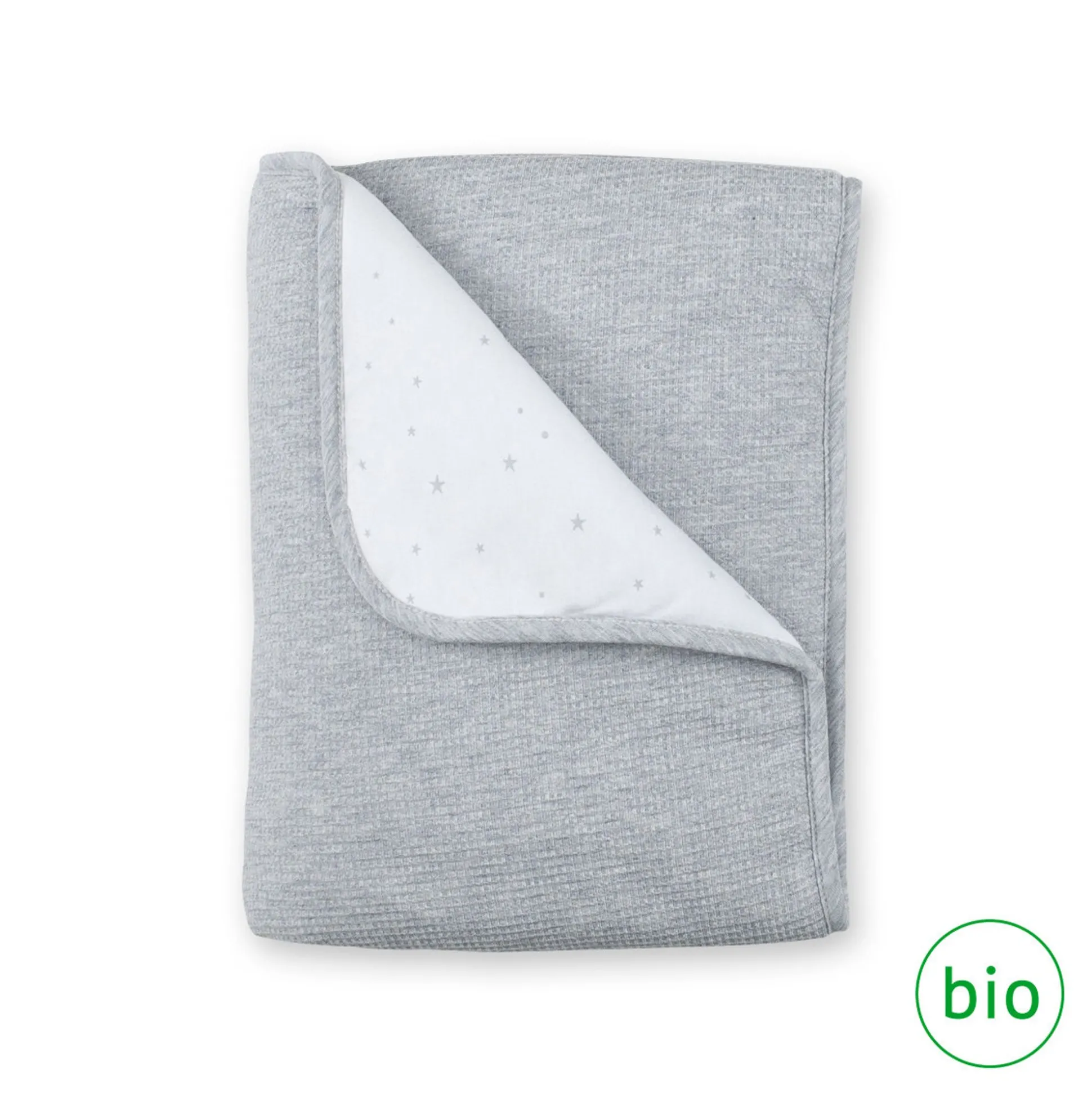 Deken Pady Waffle + Jersey Bio 75X100Cm Wafle Mix Grey Tog 3