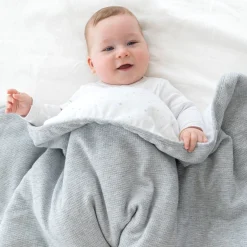 Deken Pady Waffle + Jersey Bio 75X100Cm Wafle Mix Grey Tog 3