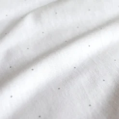 Hoeslaken Bed Jersey 70X140Cm Choux Small Dot Print White