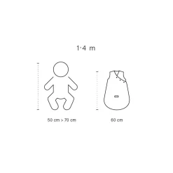 Magic Bag Jersey 1-4M Oupss Mini Print Lunar Tog 0.5