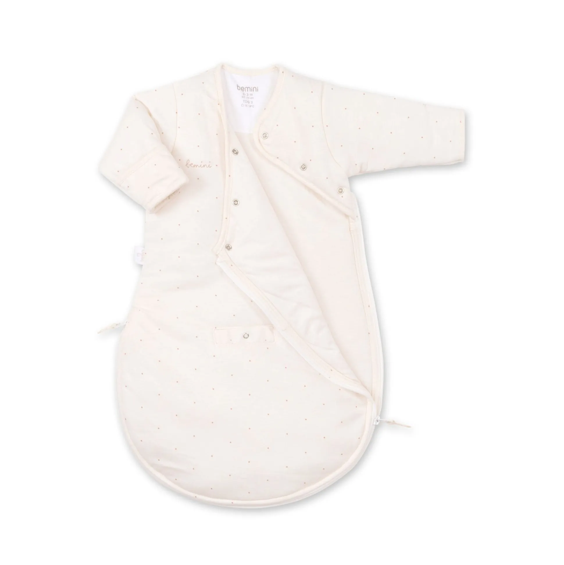 Magic Bag Pady Jersey + Jersey 1-4M Choux Small Dot Print Ecru Tog 3