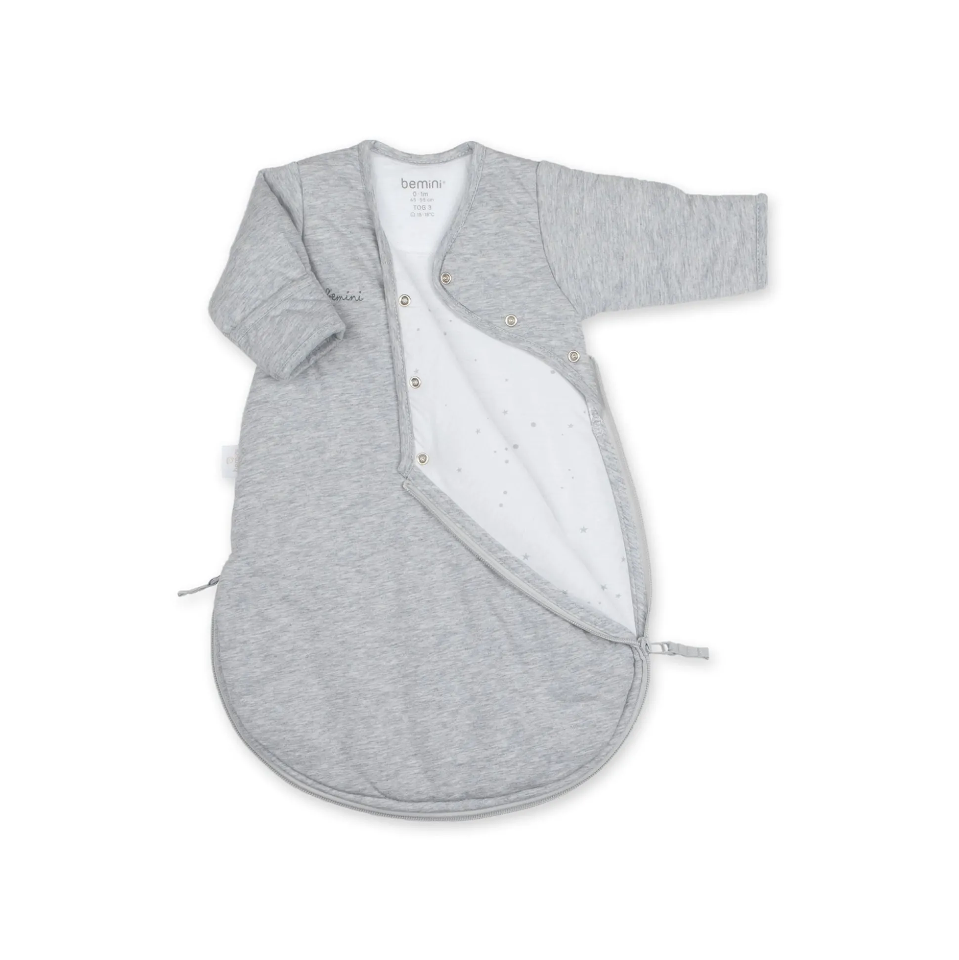 Magic Bag Pady Jersey + Jersey 0-1M Stary Mix Grey Tog 3