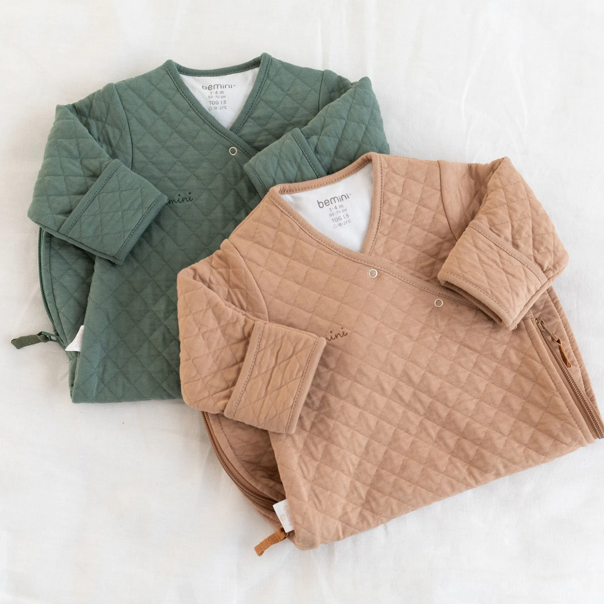 Magic Bag Pady Quilted Jersey 1-4M Quilt Green Tog 1.5