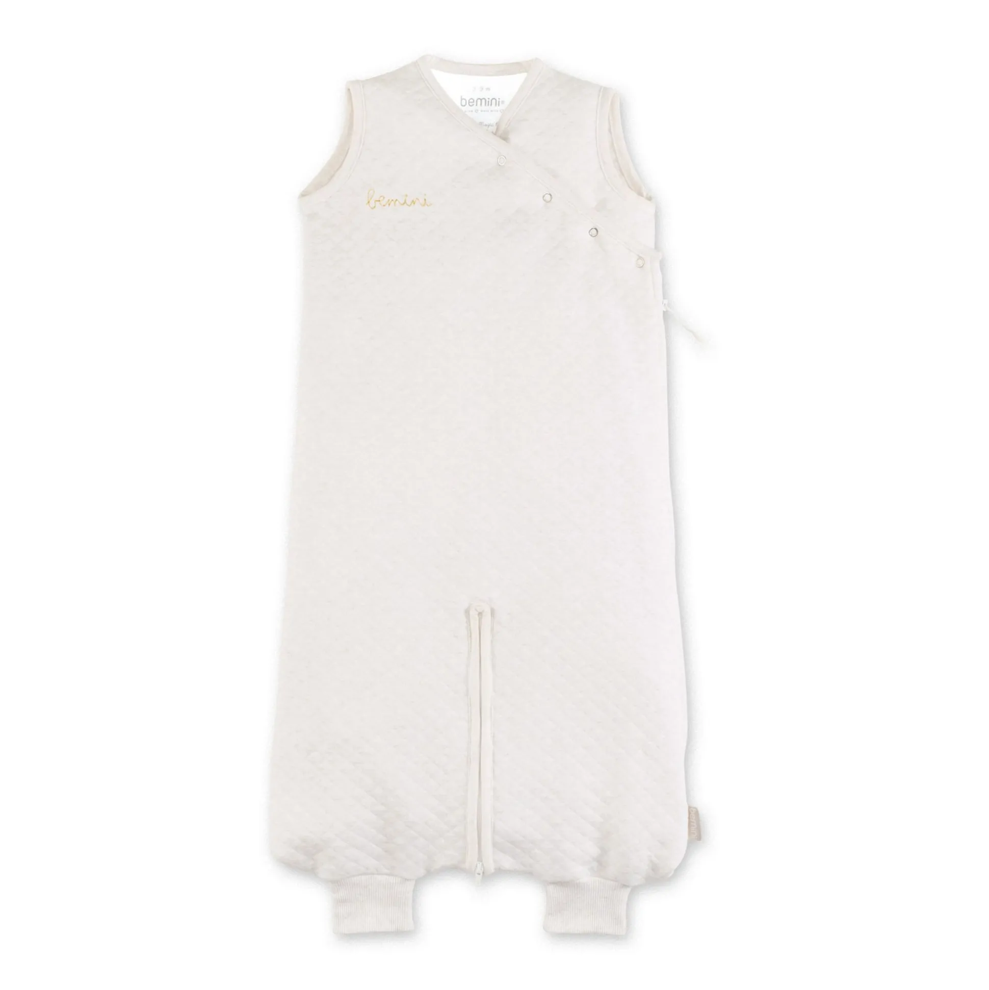 Magic Bag Pady Quilted Jersey 4-12M Bemini Licht Beige Gemeleerd Tog 1.5