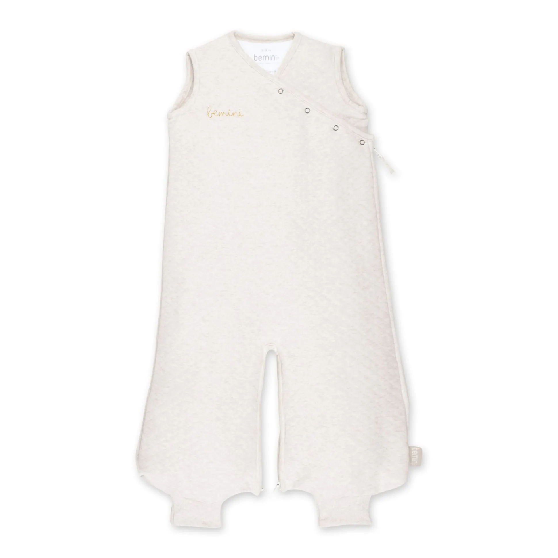 Magic Bag Pady Quilted Jersey 4-12M Bemini Licht Beige Gemeleerd Tog 1.5