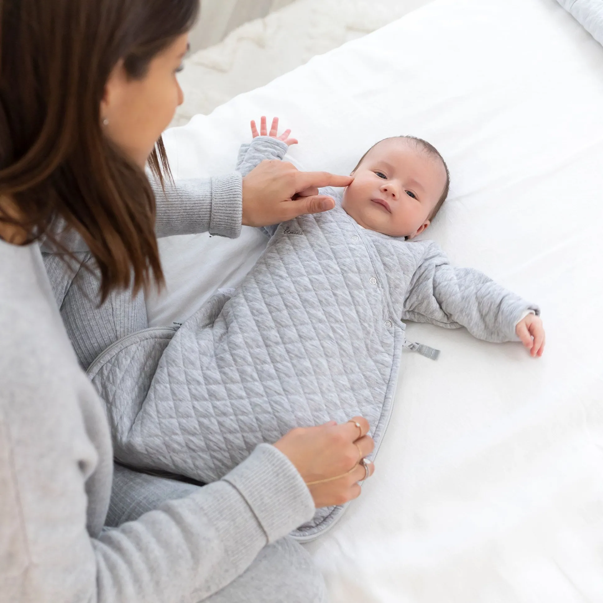 Magic Bag Pady Quilted Jersey 0-1M Quilt Mix Grey Tog 1.5