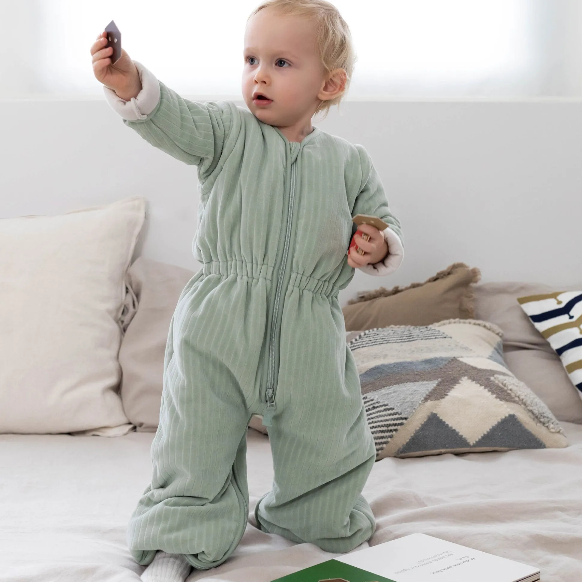 Magic Bag Pady Velvet + Jersey 24-36M Almond Tog 3