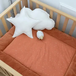 Parklegger Pady Jersey + Bamboe 100X100Cm Oupss Mini Print Caramel