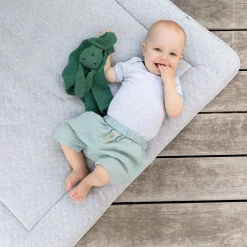 Parklegger Pady Quilted Jersey 75X95Cm Quilt Mix Grey