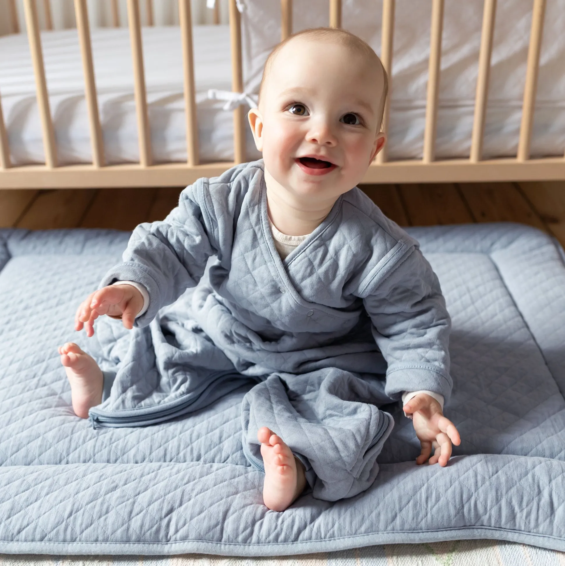 Parklegger Pady Quilted Jersey 100X100Cm Quilt Stone