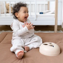 Parklegger Pady Twin Jersey 75X95Cm Dunes Stripe Muffin