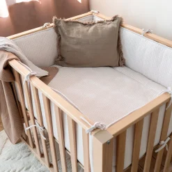 Parklegger Pady Twin Jersey 100X100Cm Dunes Stripe Grege