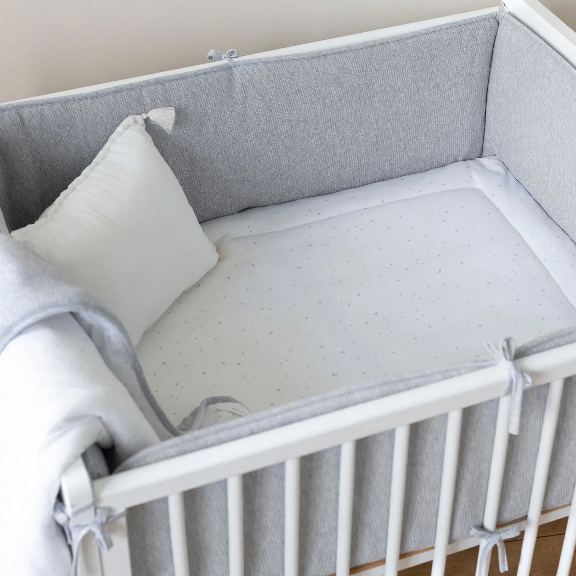 Parkomrander Pady Waffle + Jersey Bio 75X95X28Cm Wafle Mix Grey