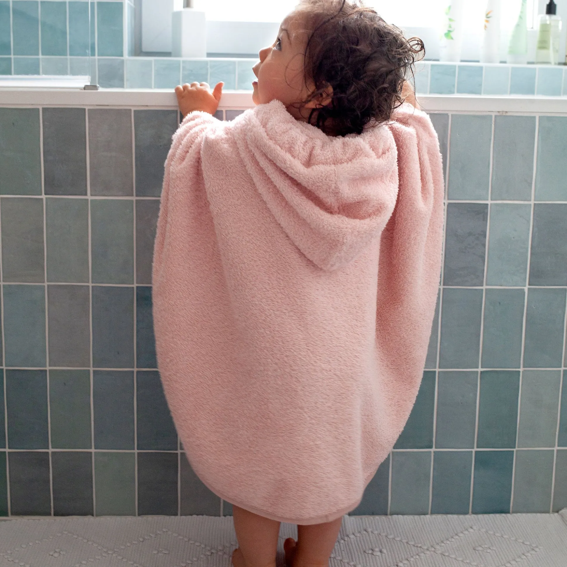 Poncho Terry 9-36M Bemini Blush