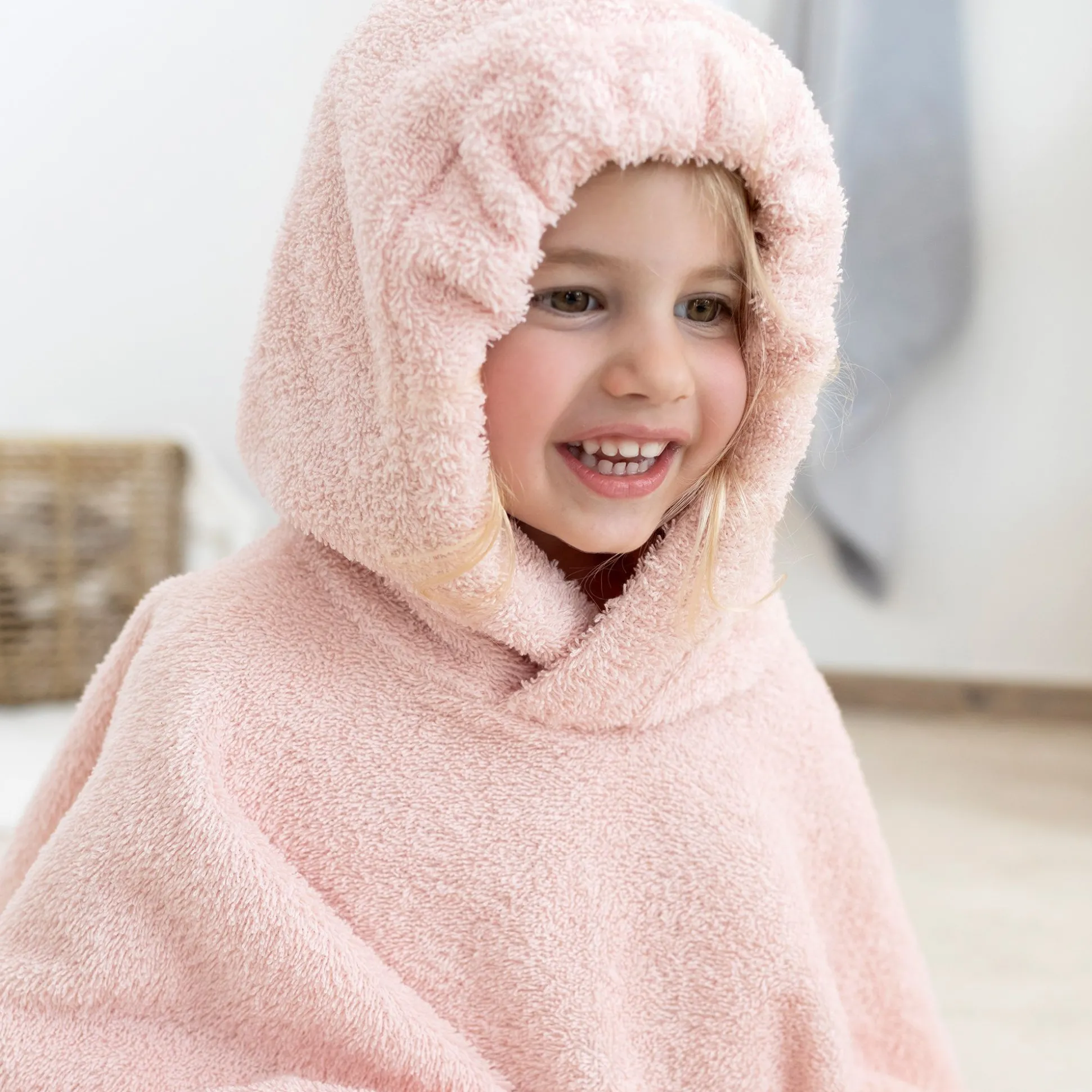 Poncho Terry 9-36M Bemini Blush