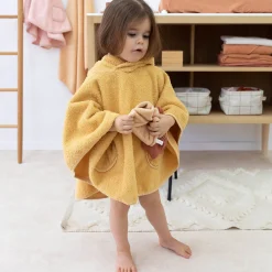 Poncho Terry 9-36M Bemini Golden