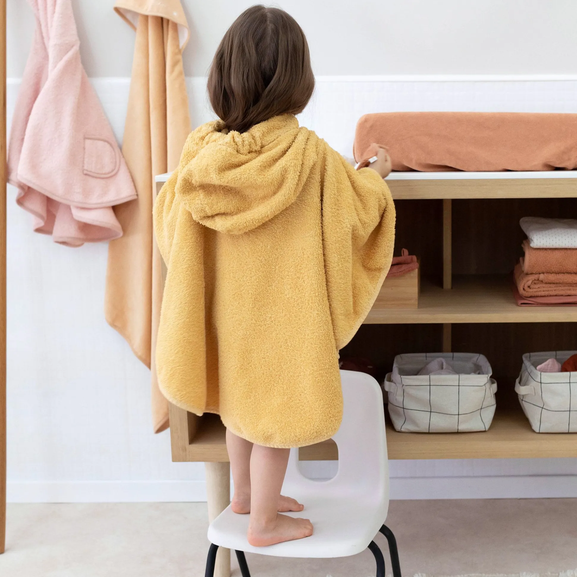 Poncho Terry 9-36M Bemini Golden