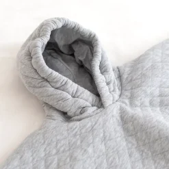 Reisponcho Pady Quilted + Jersey 9-36M Quilt Mix Grey