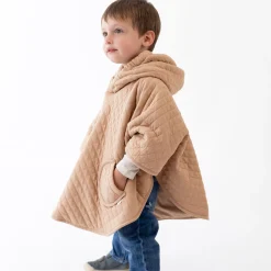 Reisponcho Pady Quilted + Jersey 9-36M Quilt Beige