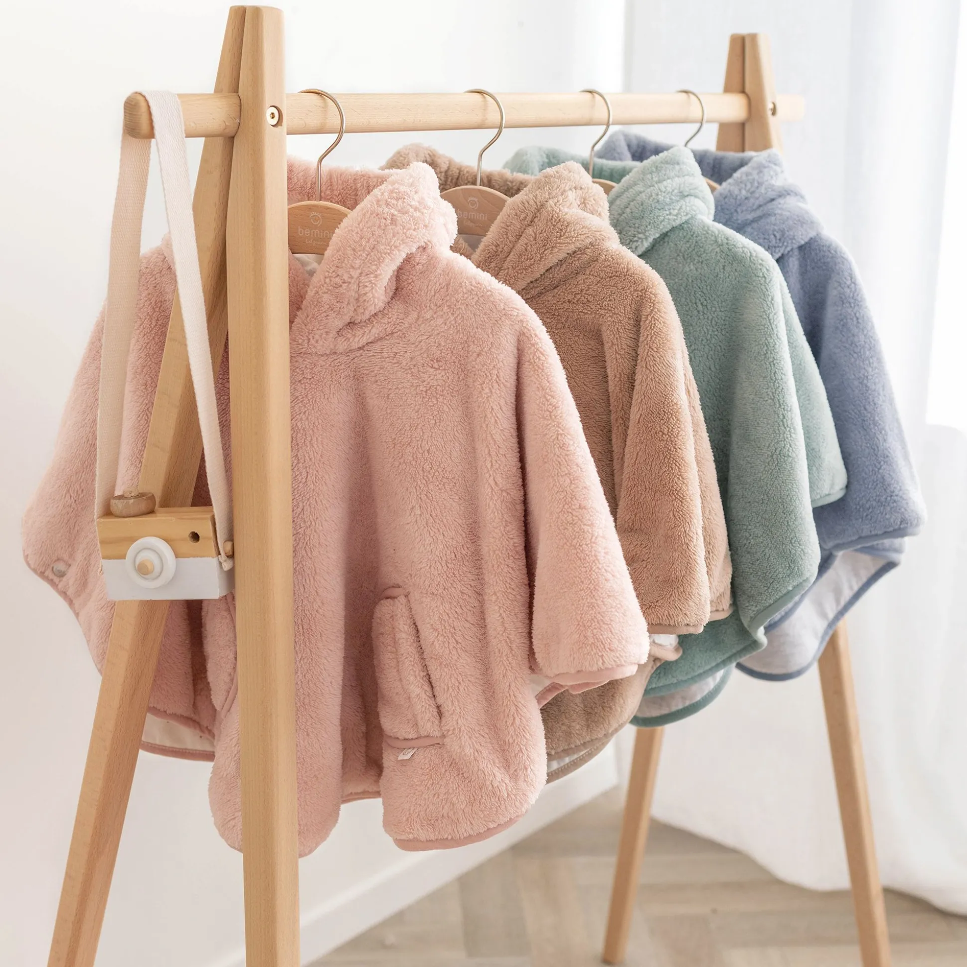 Reisponcho Softy + Jersey 9-36M Blush