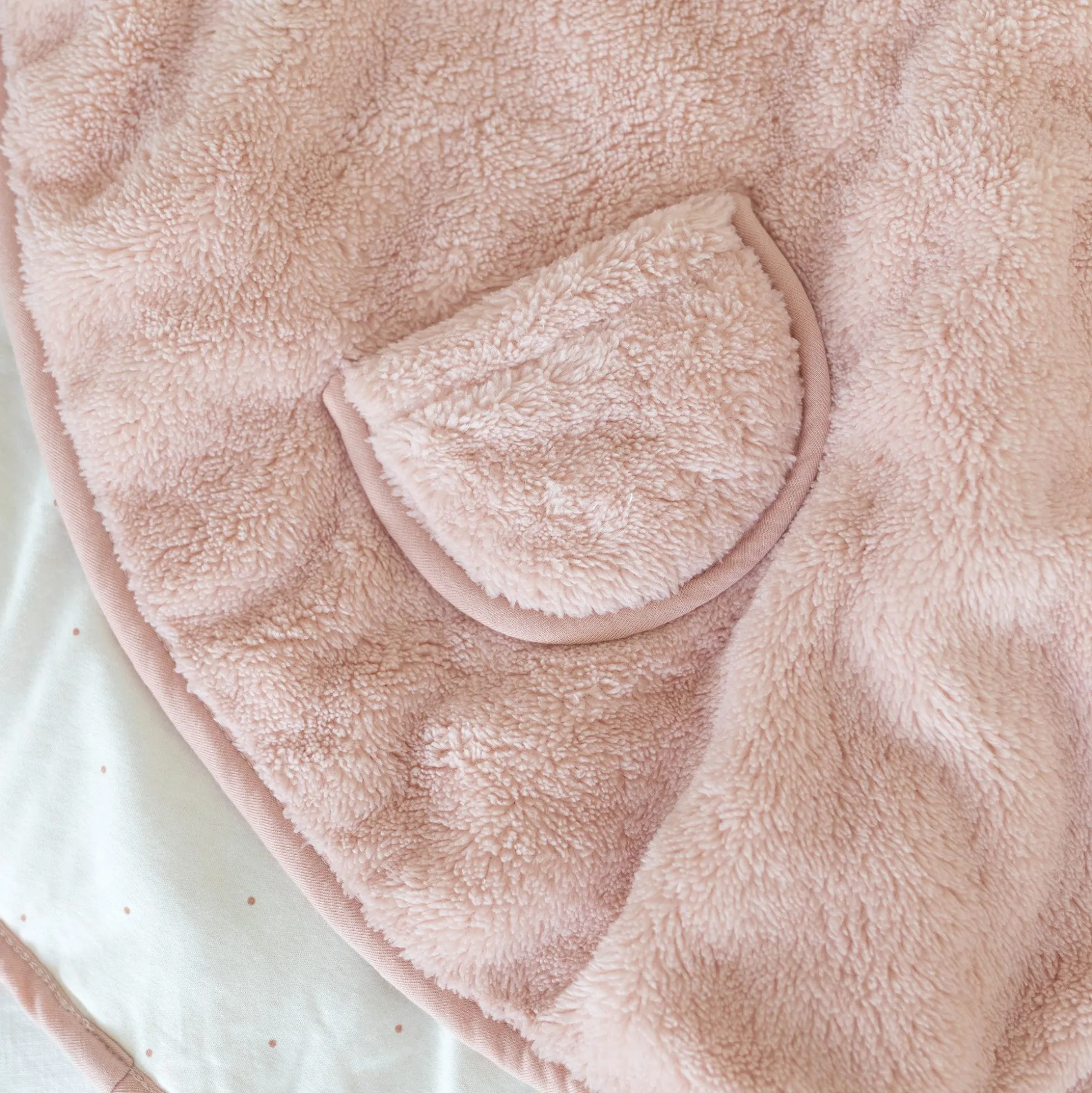 Reisponcho Softy + Jersey 9-36M Blush