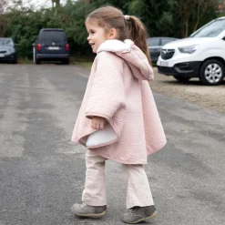 Reisponcho Tetra Jersey + Teddy 9-36M Cadum Blush