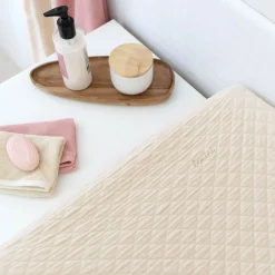 Waskussenhoes Pady Quilted Jersey 50X75Cm Quilt Cream