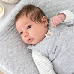 Waskussenhoes Pady Quilted Jersey 50X75Cm Quilt Mix Grey